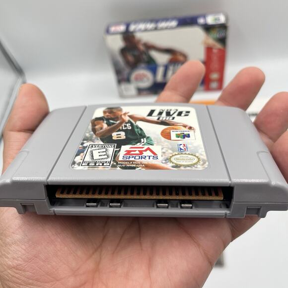 NBA Live 99 N64 Nintendo 64 Complete CIB Very Good Condition w/ Poster! NICE! - Picture 10 of 16